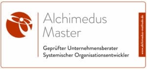 Siegel Alchimedus Master: Geprüfter Unternehmensberater, Systemischer Organisationsentwickler